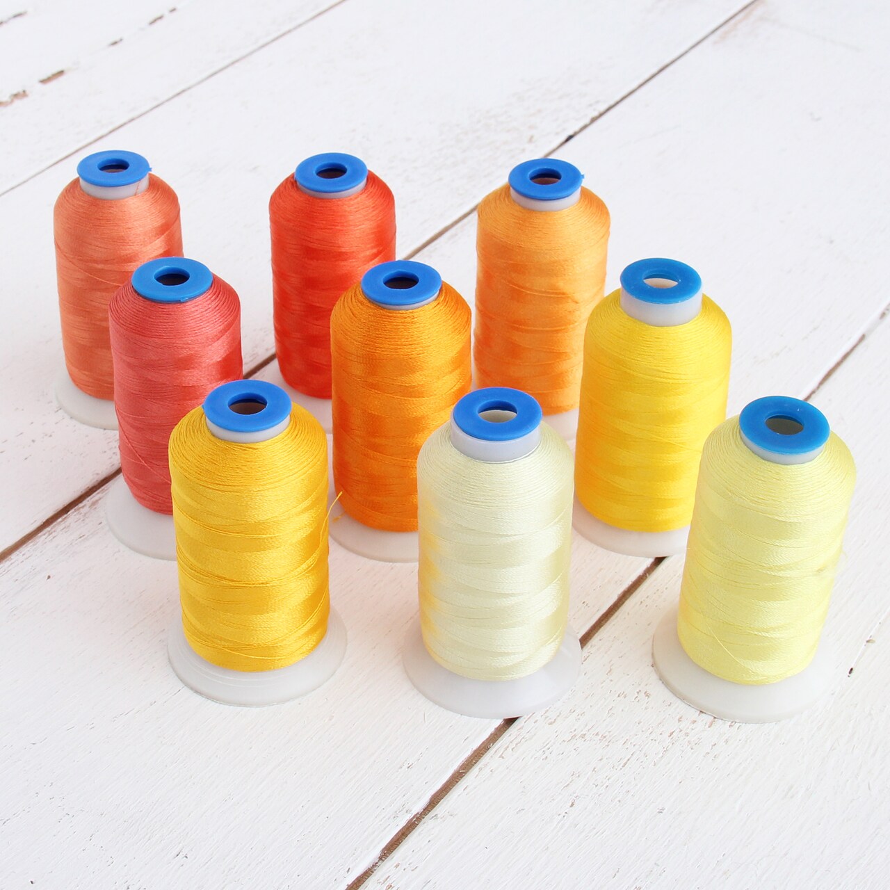 Threadart Polyester Embroidery Machine Thread Sets | 1000M Spools 40wt | For Brother Babylock Janome Singer Pfaff Bernina Machines - 16 Sets Available
